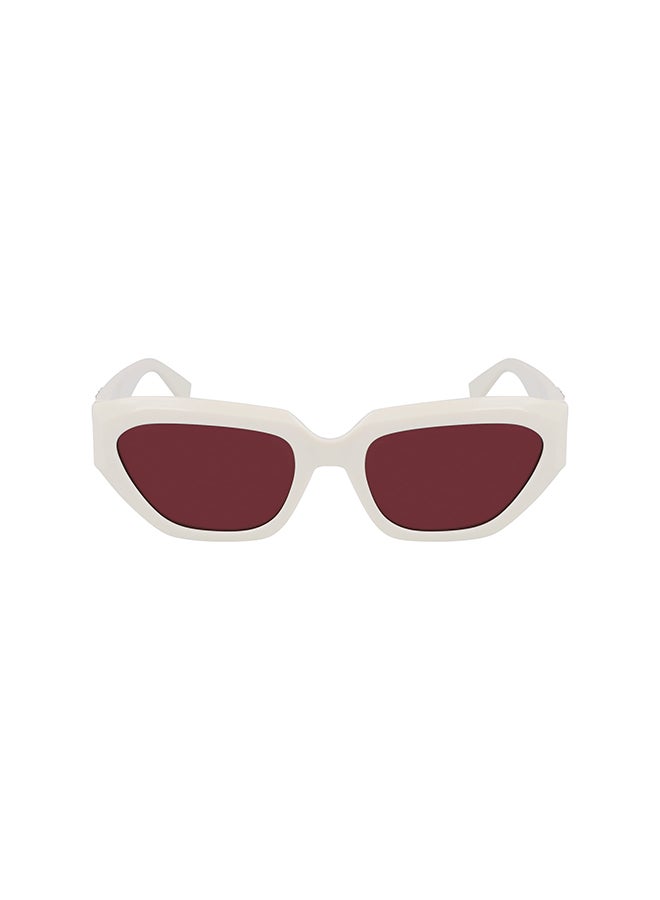 Unisex UV Protection Rectangular Sunglasses - CKJ23652S-100-5419 - Lens Size: 54 Mm