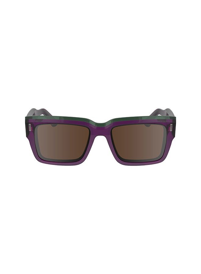 Men's UV Protection Rectangular Sunglasses - CK23538S-515-5518 - Lens Size: 55 Mm