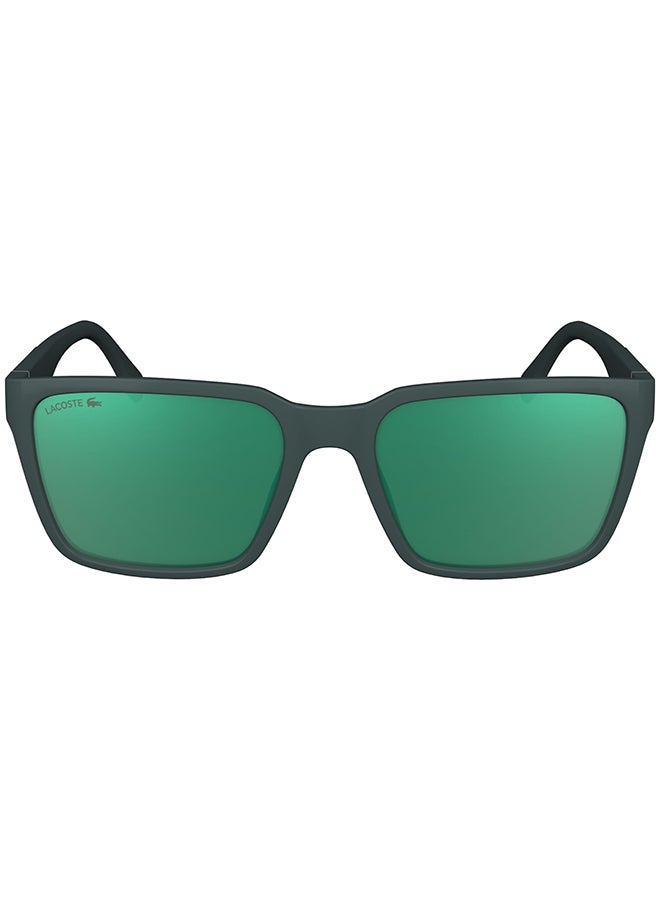 Men's UV Protection Rectangular Sunglasses - L6011S-301-5618 - Lens Size: 56 Mm