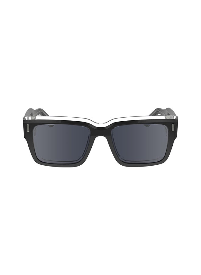Men's UV Protection Rectangular Sunglasses - CK23538S-001-5518 - Lens Size: 55 Mm