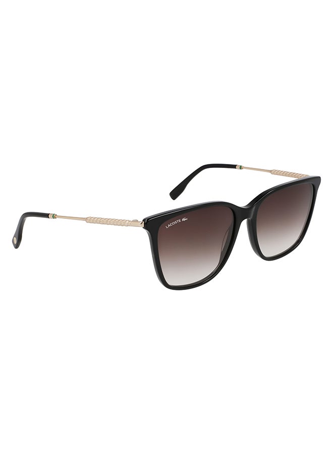 Women's UV Protection Rectangular Sunglasses - L6016S-001-5716 - Lens Size: 57 Mm