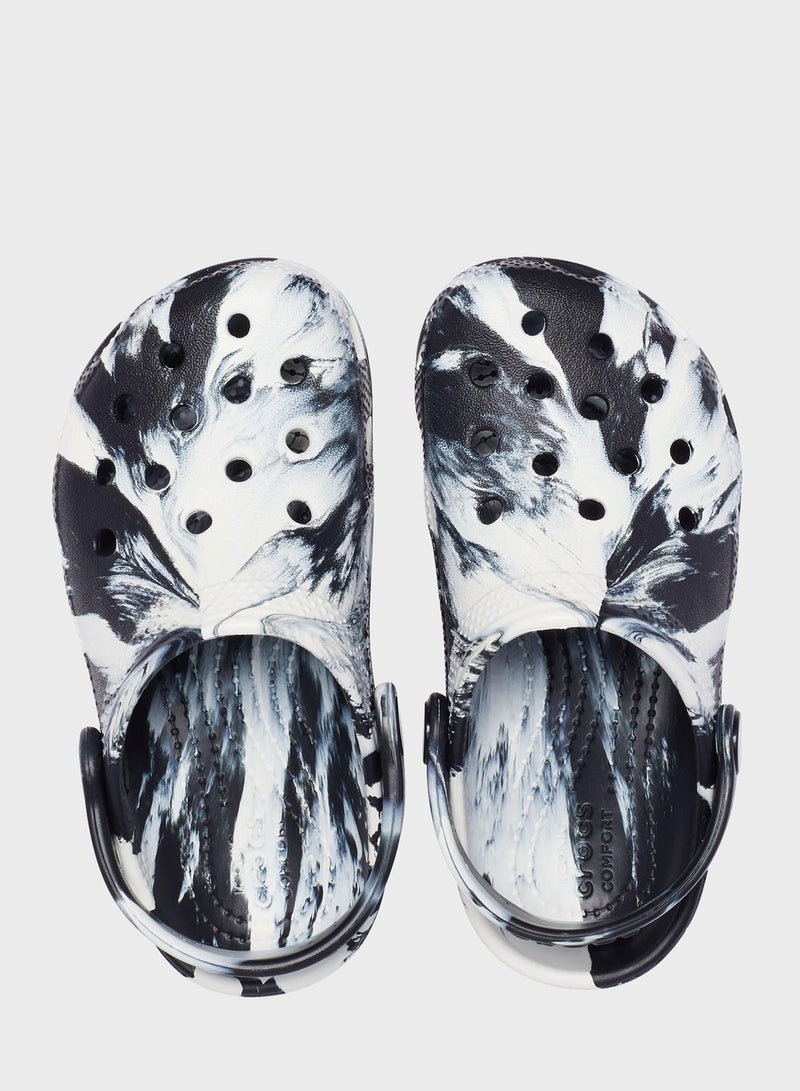 Kids Classic Marbled Clog Sandals