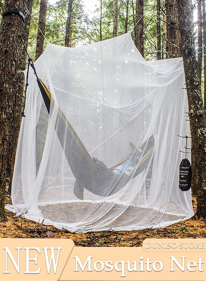 Ultra Large Mosquito Net with 2 Openings and Carry Bag, Mosquito Netting for Bed, Patio, Camping, Bed Net for Home Outdoor Camping