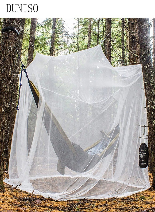 Ultra Large Mosquito Net with 2 Openings and Carry Bag, Mosquito Netting for Bed, Patio, Camping, Bed Net for Home Outdoor Camping