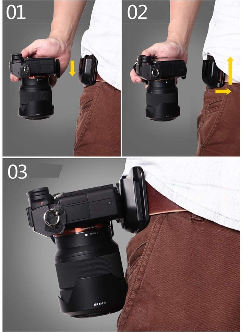 Camera Holste, Camera Belt Mount, Hanger Sling Clip Holster for SLR DSL Camera