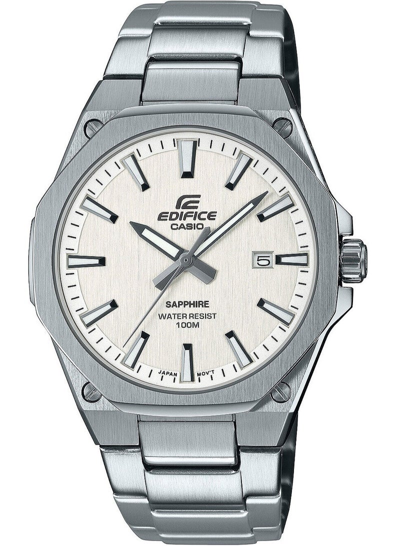 Edifice Quartz White Dial Stainless Steel Men's Watch EFR-S108D-7AVUDF