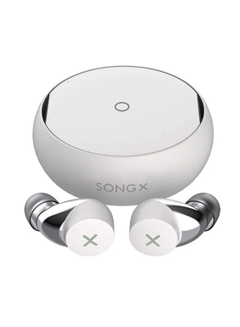 SONGX TWS Wireless Bluetooth Earphones HIFI Stereo Noise Reduction Qi Charging HD Call Microphone