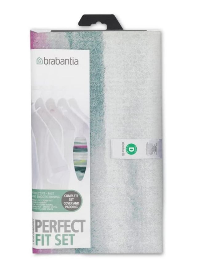 Brabantia Cotton Ironing Board Cover Complete Size D 135 x 45 cm