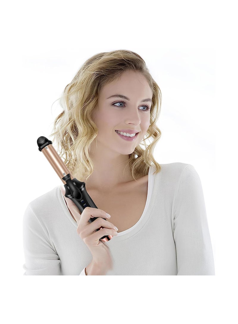 Portable Travel Curling Iron, 4000 mAh USB Cordless Curling Iron Rechargeable, 302°F-356°F Mini Hair Curler, with 3 Temp Setting, Small Hair Curlers for Short Hair, Hair Straightener and Curler 2 in 1