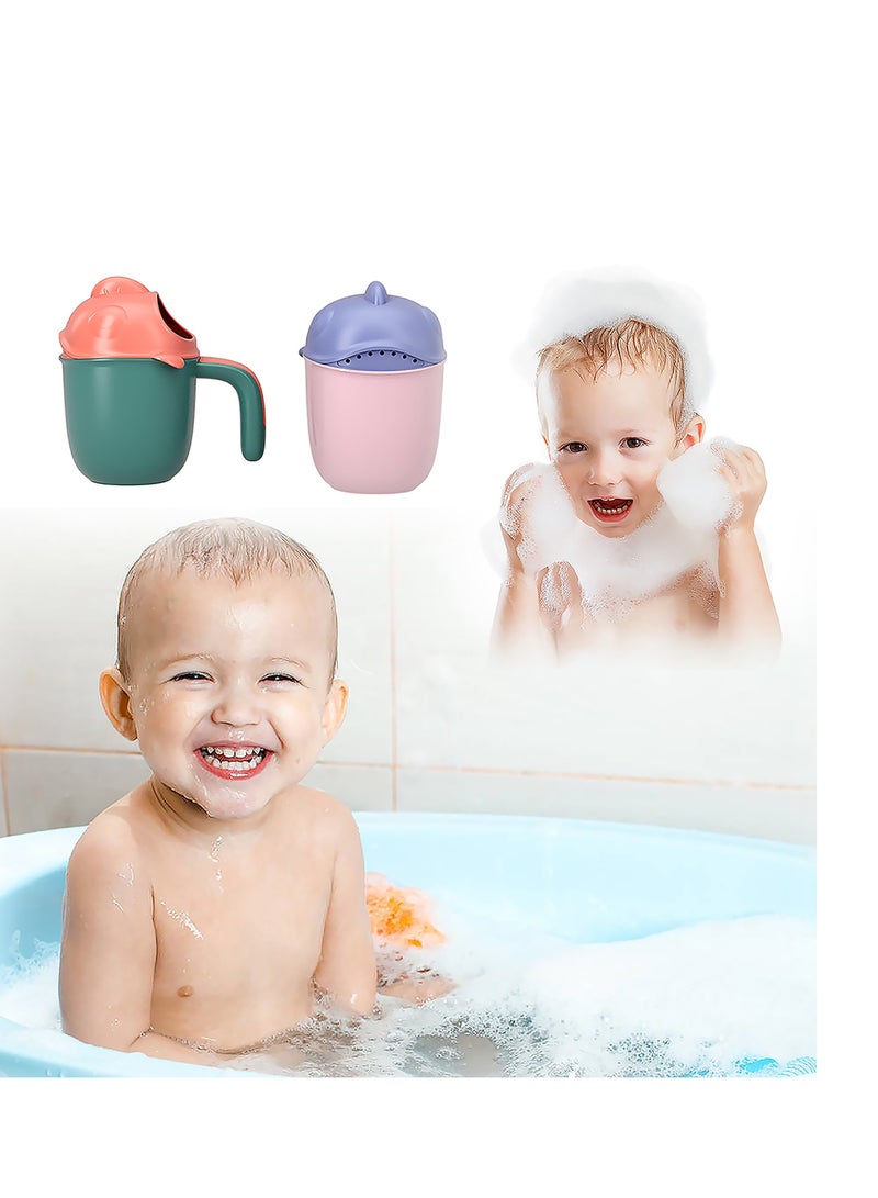 Baby Wash Cup, Shampoo Rinse Cup, Baby Bath Rinse Pail to Wash Hair and Wash Out Shampoo by Protecting Baby Eyes, Newborn Bath Shower Head for Shampooing and Bathing for Toddler Children