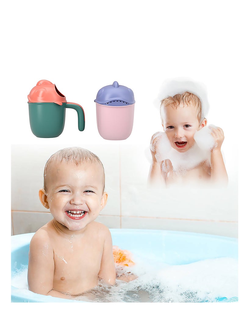 Baby Wash Cup, Shampoo Rinse Cup, Baby Bath Rinse Pail to Wash Hair and Wash Out Shampoo by Protecting Baby Eyes, Newborn Bath Shower Head for Shampooing and Bathing for Toddler Children