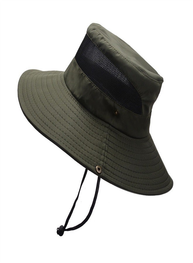 Outdoor mountaineering sun hat for men and women Army Green