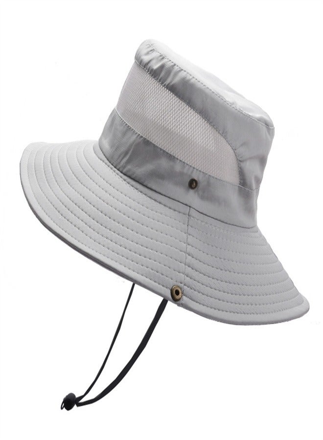 Outdoor mountaineering sun hat for men and women Light Gray