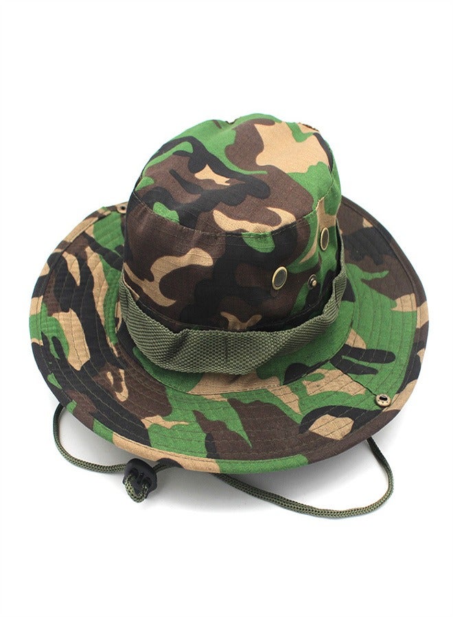 Outdoor Camping Camo Sunscreen Hat N