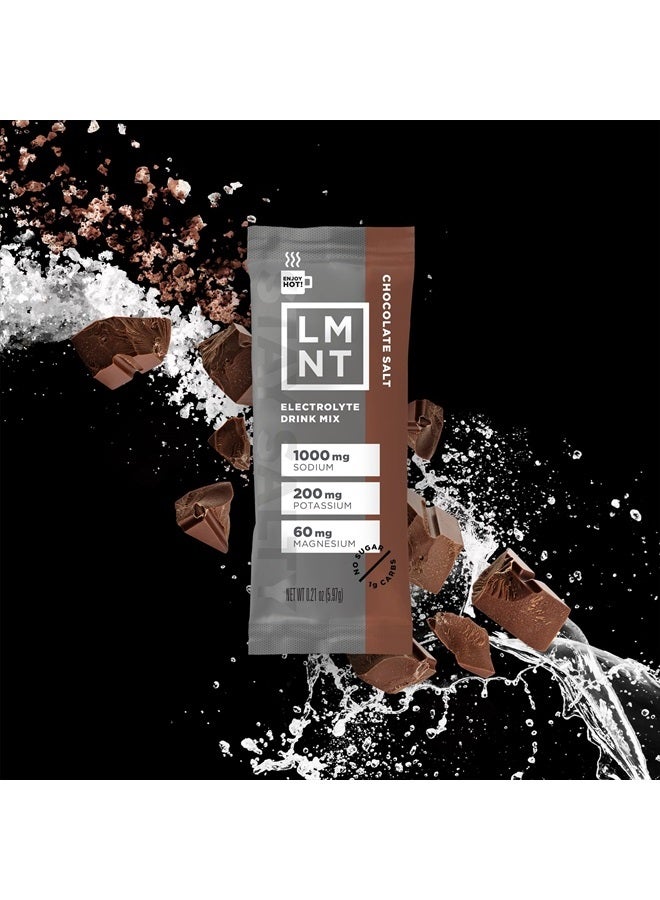 LMNT Hot Chocolate and Coffee Mixer - Chocolate Salt Electrolytes | Hydration Powder Packets | No Sugar or Artificial Ingredients | Keto & Paleo Friendly | 30 Sticks