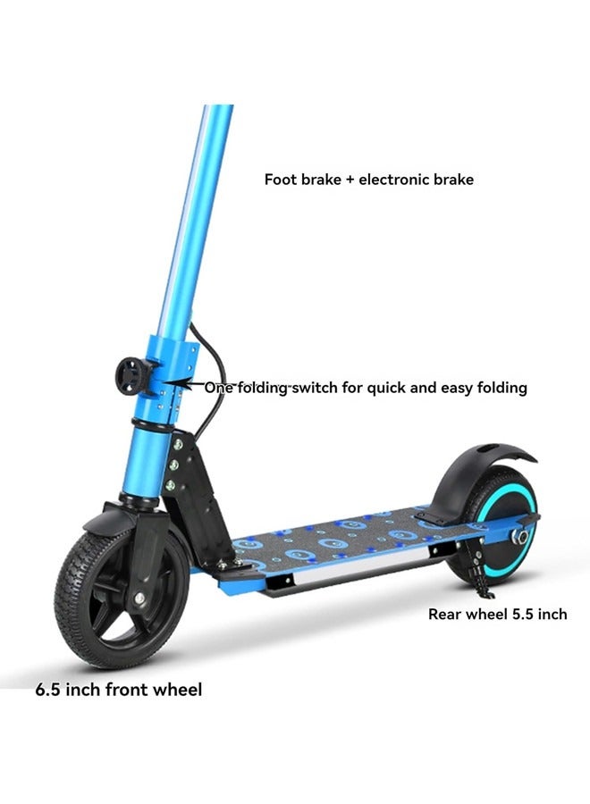 Beauenty Electric Scooter With Dual Brake System, Portable Foldable Electric Scooter With Display And Light, Lightweight And Easy To Carry, Max 12 km/h Speed, Max 14 km Travel Distance