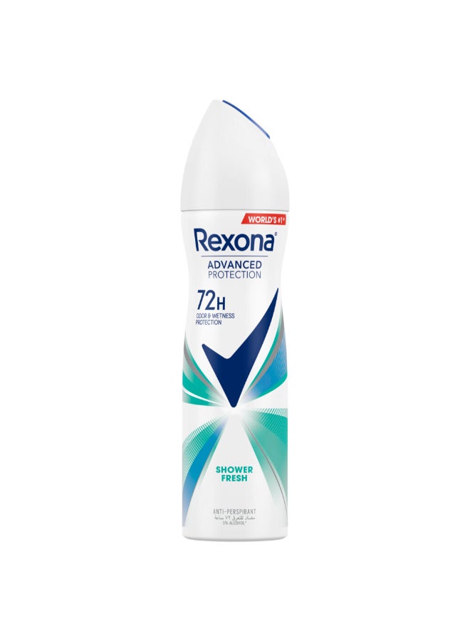 Women Antiperspirant Deodorant Spray Shower Fresh Clear 150ml