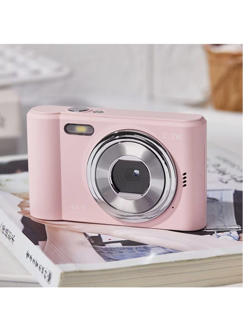 Digital Camera Autofocus Camera for Kid Camcorder with 8x Zoom Compact Cameras 1080P Cameras for Beginner Photography (Pink)