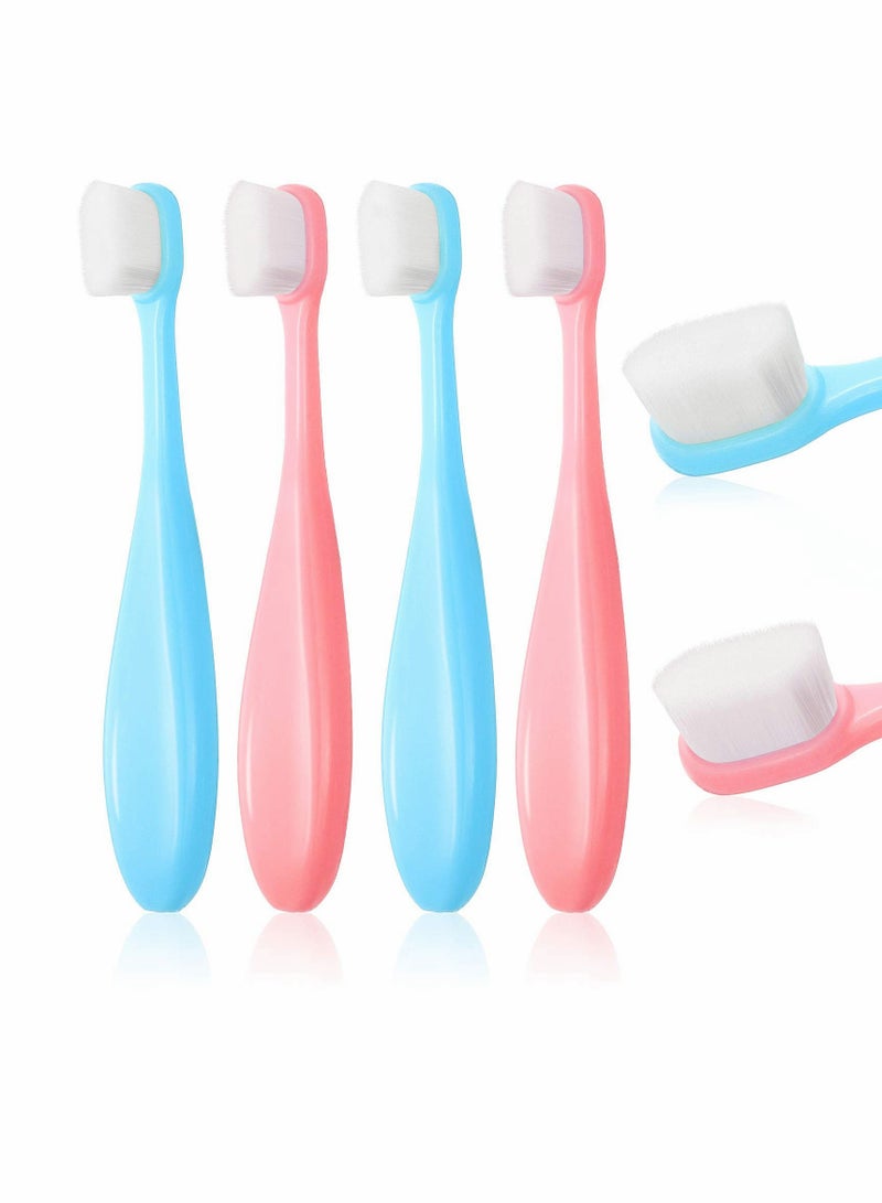Toothbrush for Kids, 4 Pcs Extra Soft Nano Toothbrush for Toddlers and Children