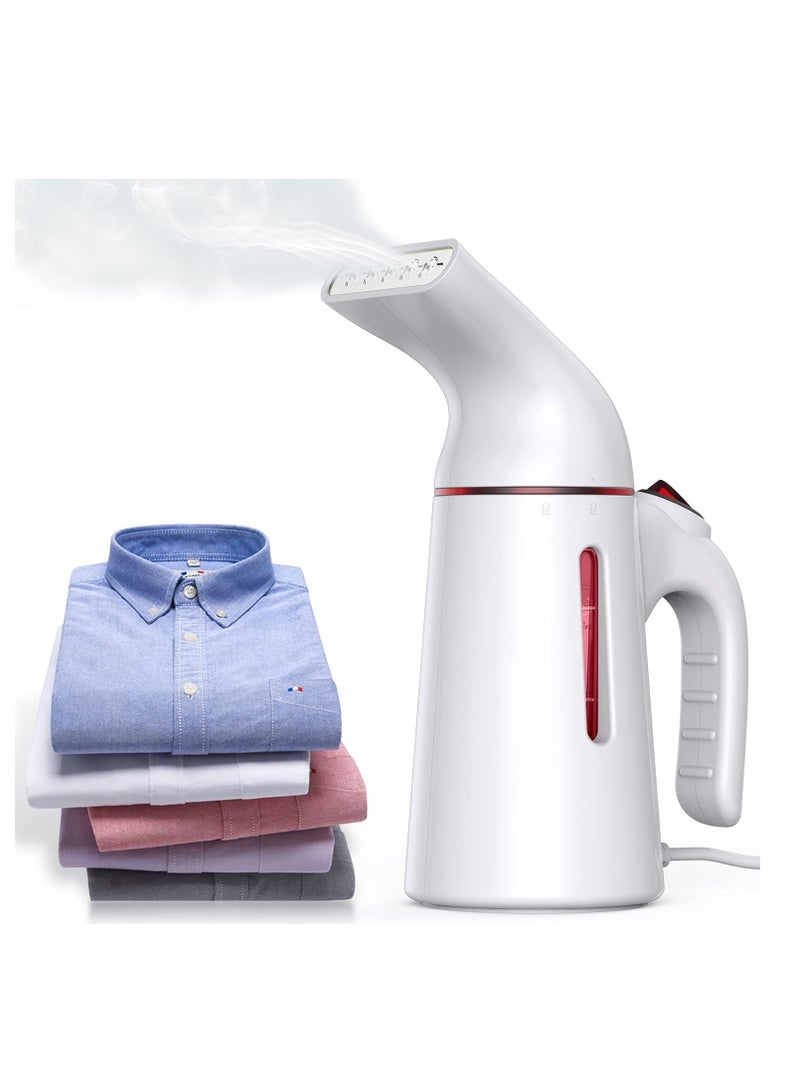 Steamer for Clothes, Portable Travel Steamer Fast Heat-up in 45s for Clothes Handheld Garment Steamer Wrinkle Remover Fabric Steamer Iron, Suit for all fabrics silk cotton wool and linen ect