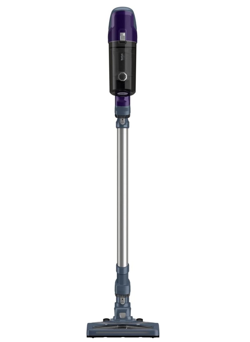 Cordless Stick Vacuum Cleaner 0.55L Dust Container Allergy Kit 100 W TY6837HO Purple/Grey