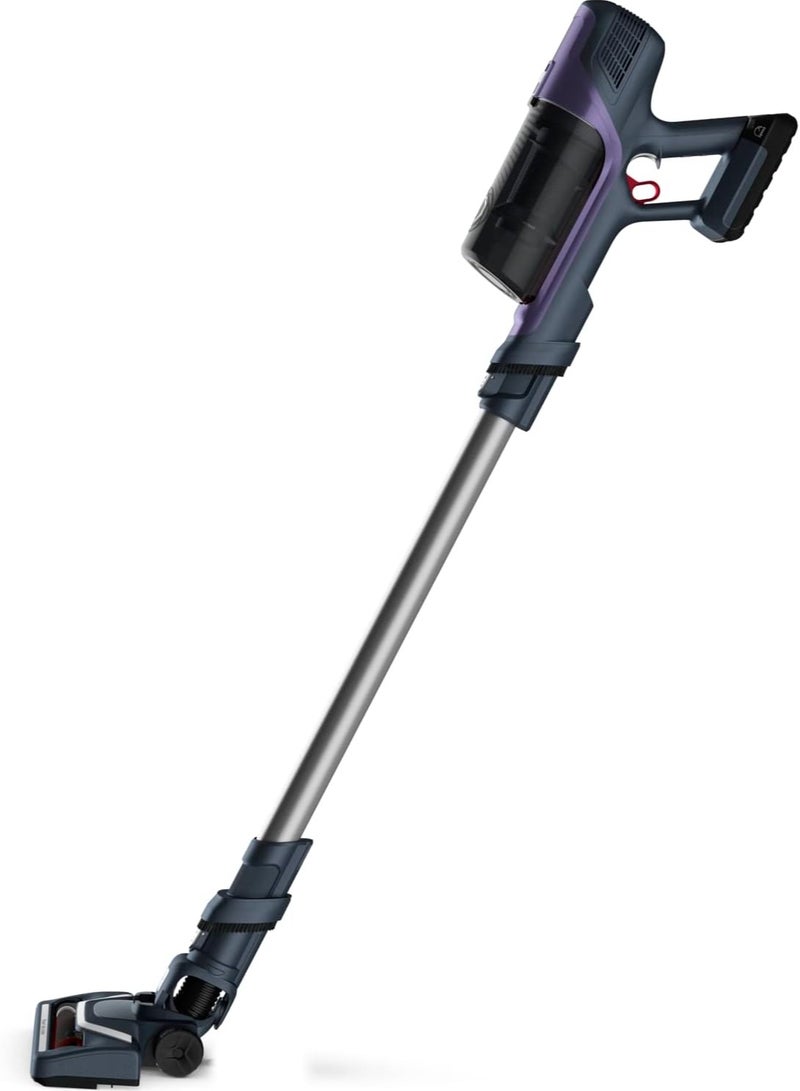 Cordless Stick Vacuum Cleaner 0.55L Dust Container Allergy Kit 100 W TY6837HO Purple/Grey