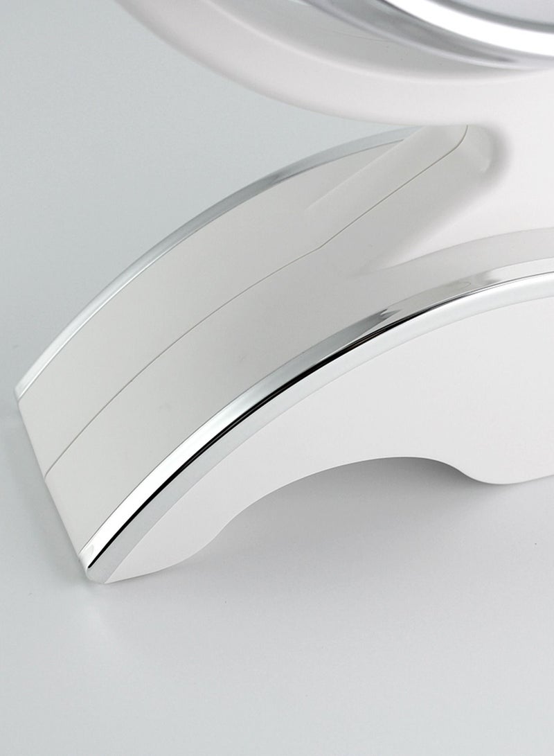Magnifying Makeup Mirror with Light-1x/10x Rechargeable Lighted Mirror with Magnification  Double Sided 360 Degree Vanity Mirror,Dual Power.(White)