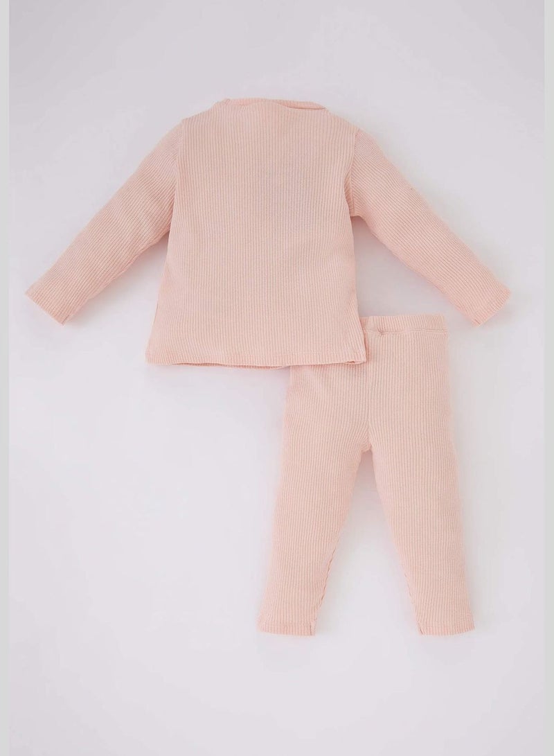 2 Pack BabyGirl Bike Neck Long Sleeve Pyjamas