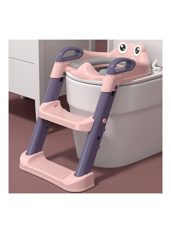 Foldable Toilet Training Seat With Adjustable Step Stool Ladder