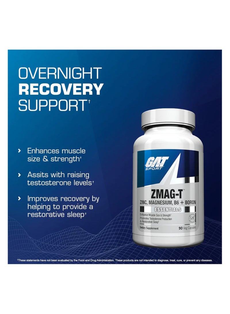 ZMAG-T, ZInc Magnesium B6 +Boron, 90 Capsules