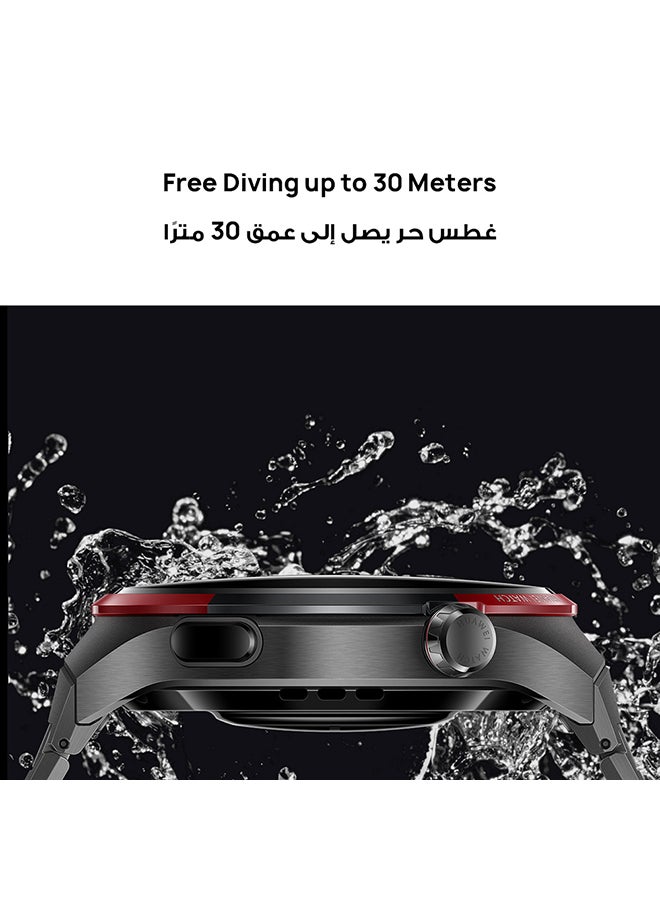 Watch 4 Pro Space Edition Smartwatch, Spherical Sapphire Glass, Health At A Glance, eSIM Cellular Calling, Fresh-New Activity Rings, Compatible With Andriod & iOS + Scale Grey