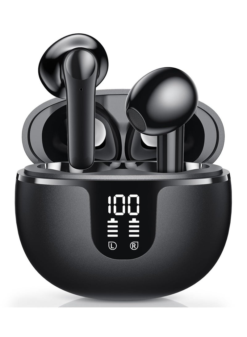 Wireless Earbuds Bluetooth V5.3 Headphones in-Ear, USB-C Fast Charge, Clear Sound, Built-in HD Mic, Touch Control, 48H Playtime, IPX8 Waterproof for Sport Wireless Headphones