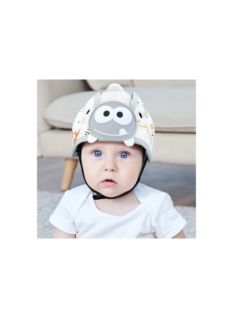 Baby Safety Helmet, Breathable Head Protector for Crawling and Walking, Infant Soft Helmet, Anti-Collision, Ultra-Lightweight, Expandable and Adjustable Age 6m-24m, Tested and Certified