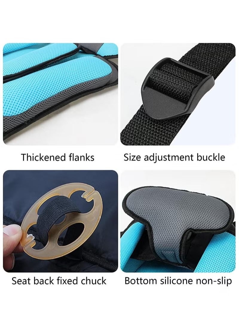 Child Safety Seat Simple Car Portable Seat Belt, Foldable Car Seat Booster Seat for Car Protection