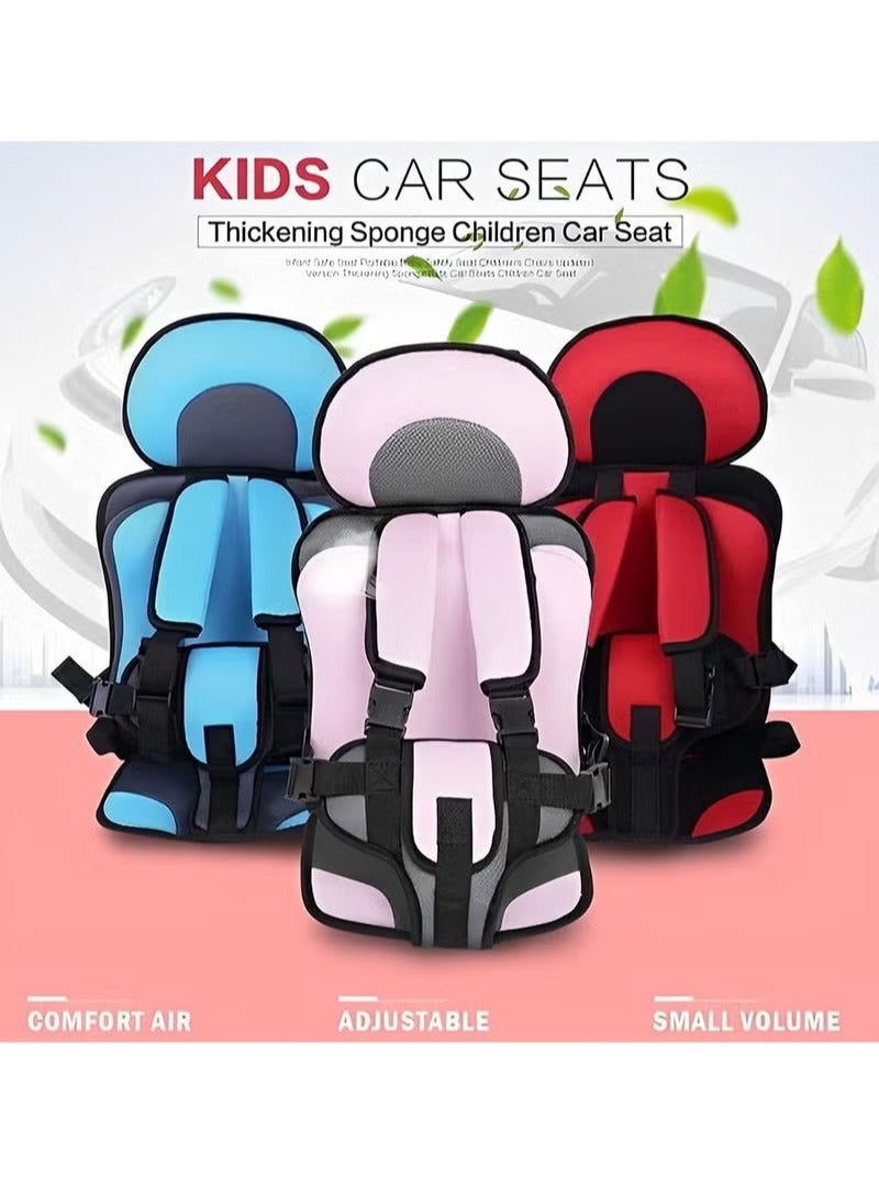 Child Safety Seat Simple Car Portable Seat Belt, Foldable Car Seat Booster Seat for Car Protection