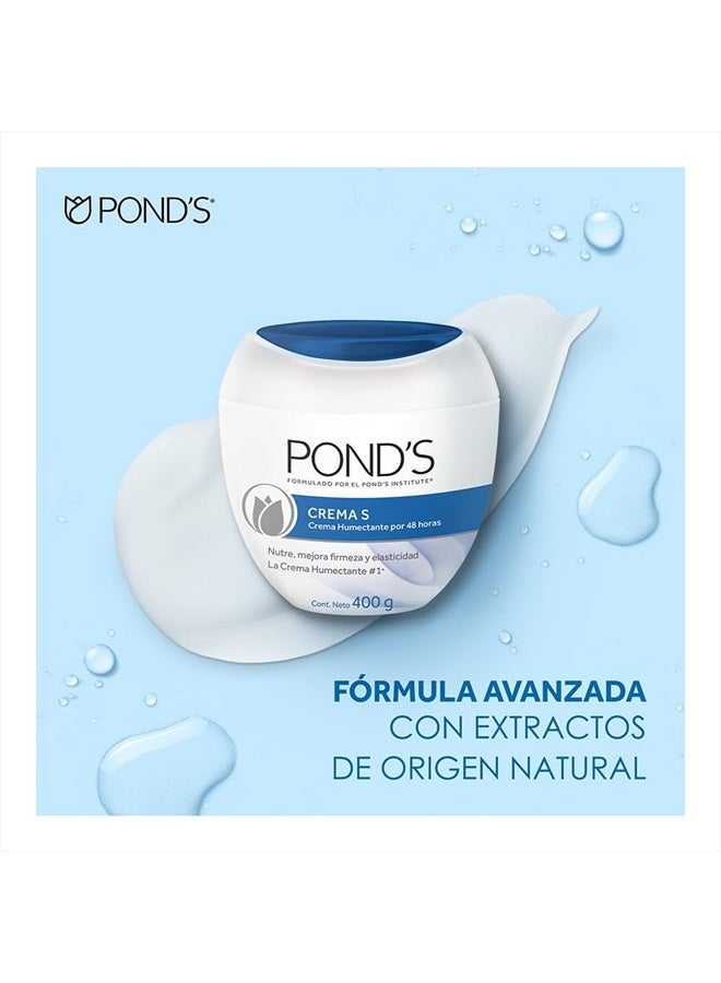 S Cream Humectant Moistening, 14oz Crema Humetante y Magnificante S De Ponds 400gr (1)