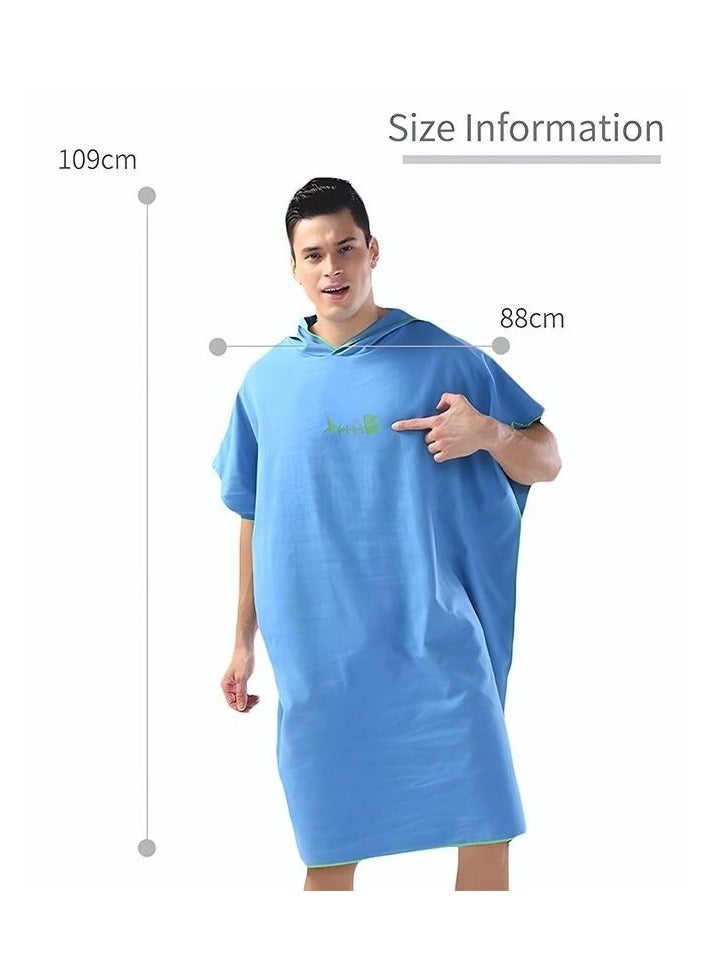 Beach Bathrobe Thickened Soft Material Quickly Absorbs Moisture Suitable for Men and Women Swimming Pool Beach Bathroom