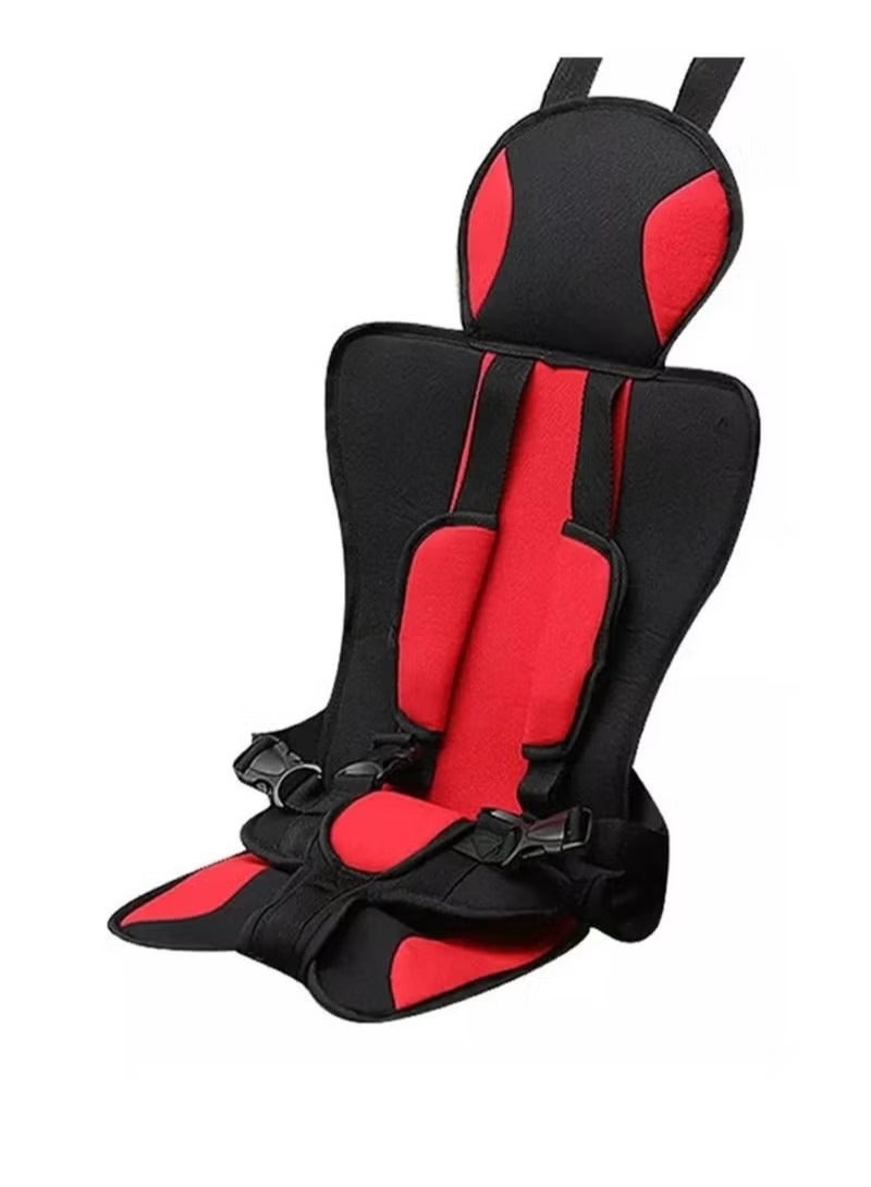 Folding Car Safety Seat for Baby 0-6 Years Red
