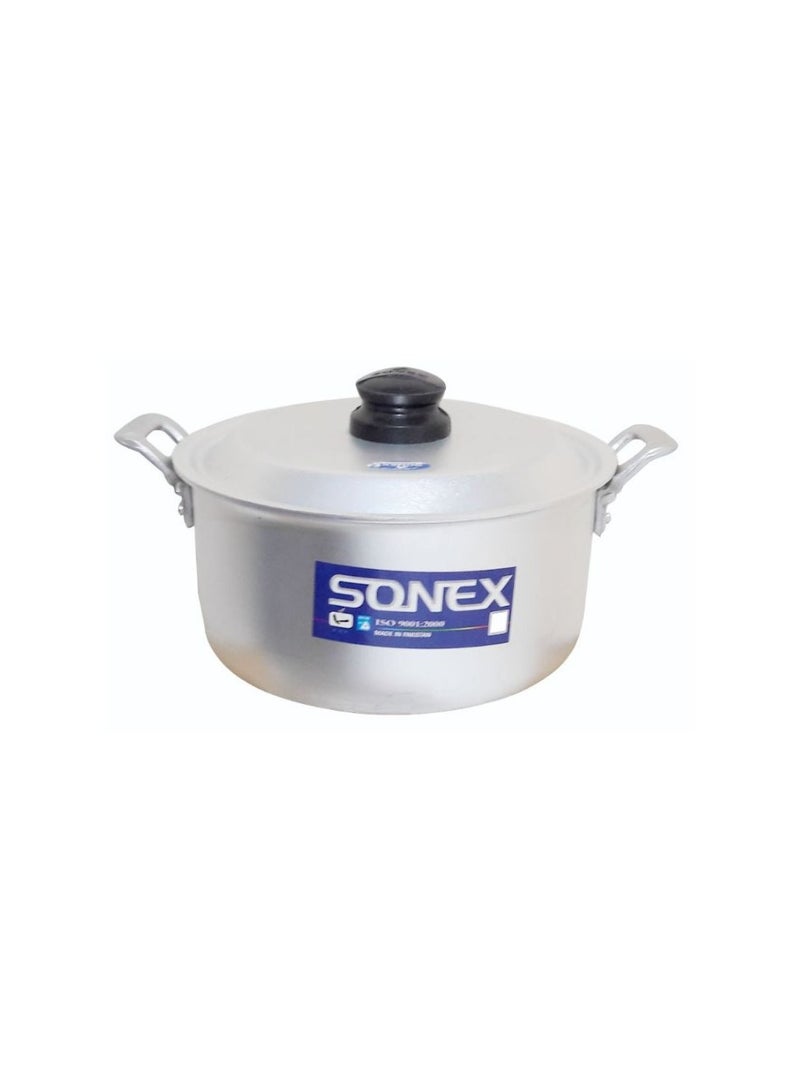 Sonex Anodize Cast Handle Premium Aluminum Cookware Set, Anodized, Even Heating, Sturdy Cast Handles, Aluminum Anodize Finish Cooking Pot Set, Long Lasting Durable Construction, Easy Clean,