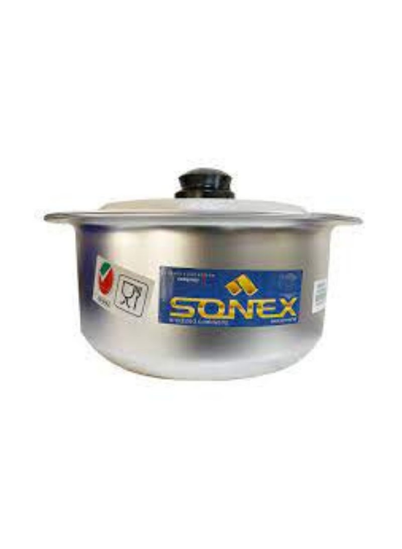 Sonex Anodize Salvano Set Premium Aluminum Cookware Bundle, Anodized, Even Heating, Durable Construction, Long Edges Of Pots Are Replaced By Handles, Easy to Clean, Metal Finish
