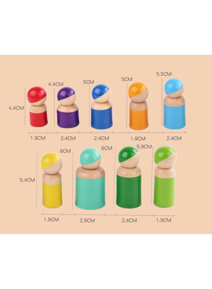 Little Figure Cylinder Socket Children's Early Education Coordination Puzzle Toy