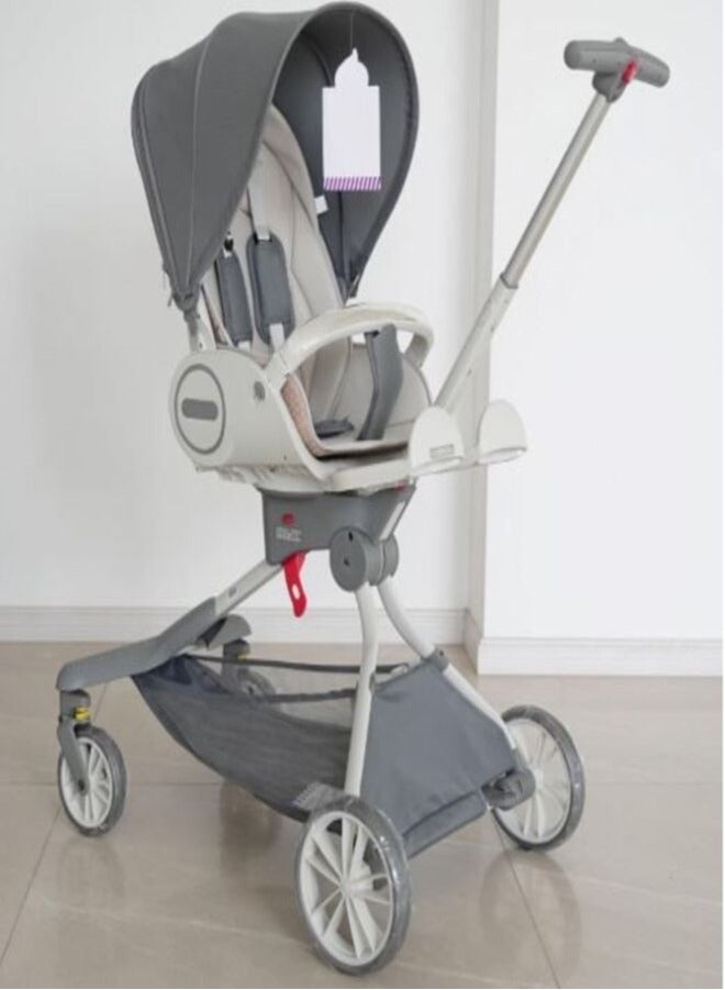 Baobaohao Foldable Stroller Carriage Gray