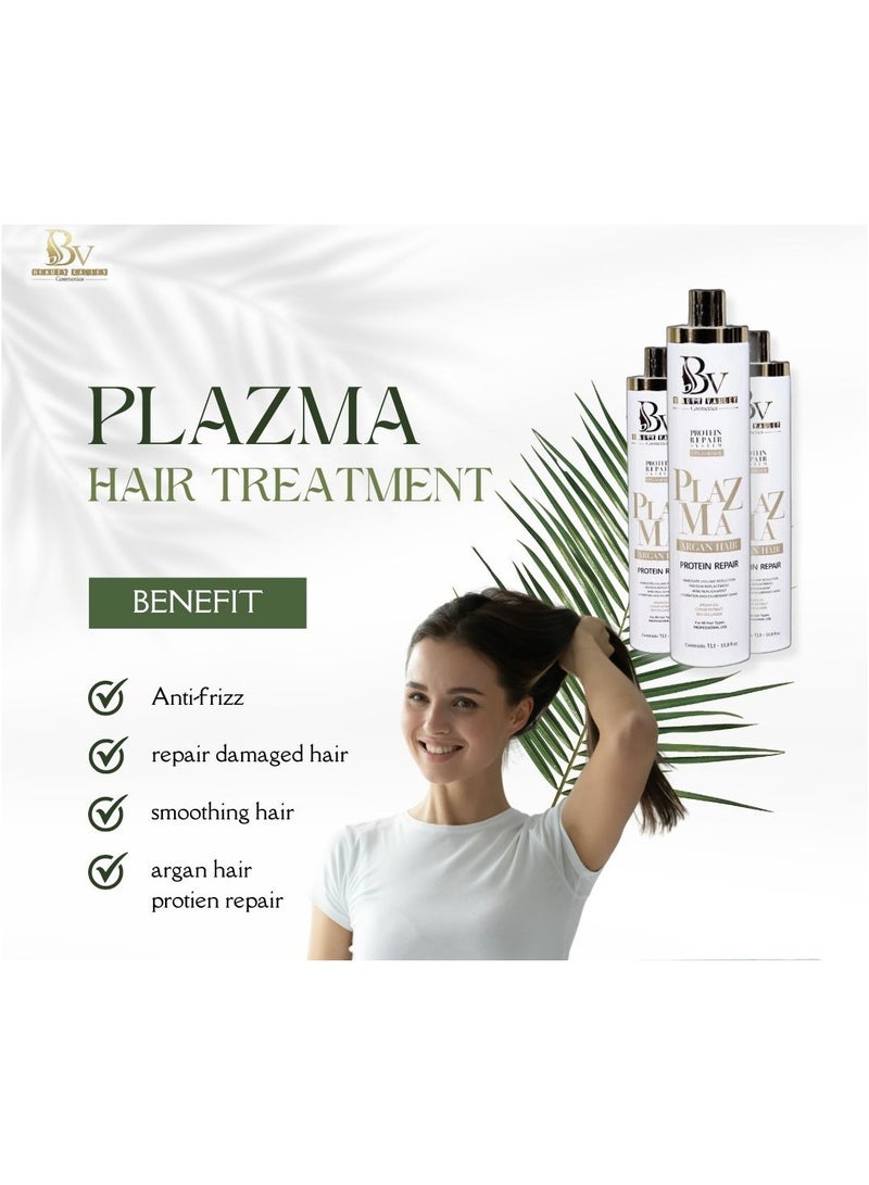 Plasma hair repair protein hair treatment mask for dry and damaged hair formalin free