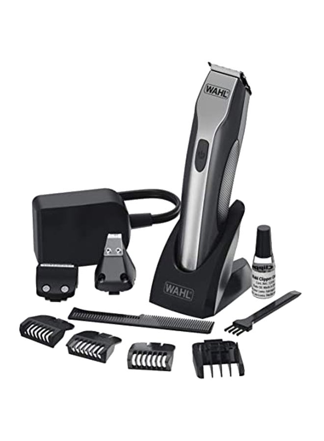 Lithium Ion Optimus Rechargeable Grooming Kit Grey/Silver