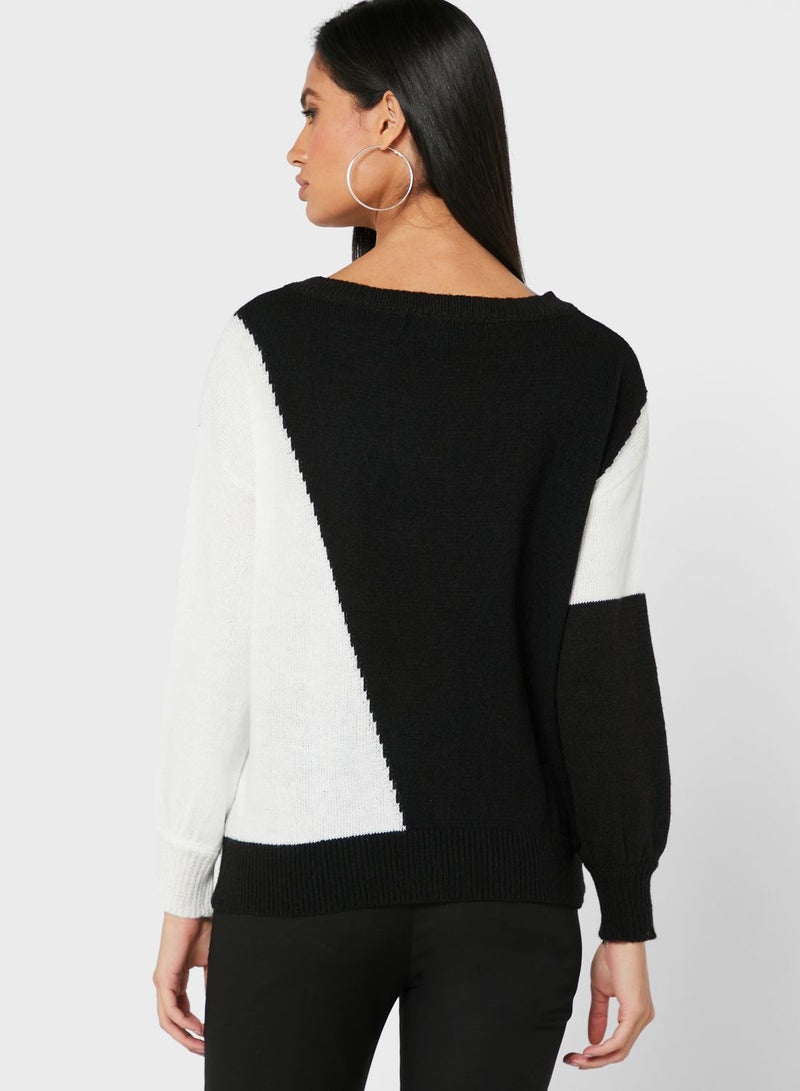 Colorblock Sweater