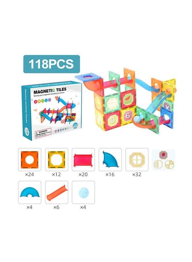 JZRtoys10 118-Piece Magnetic Building Blocks 3_years