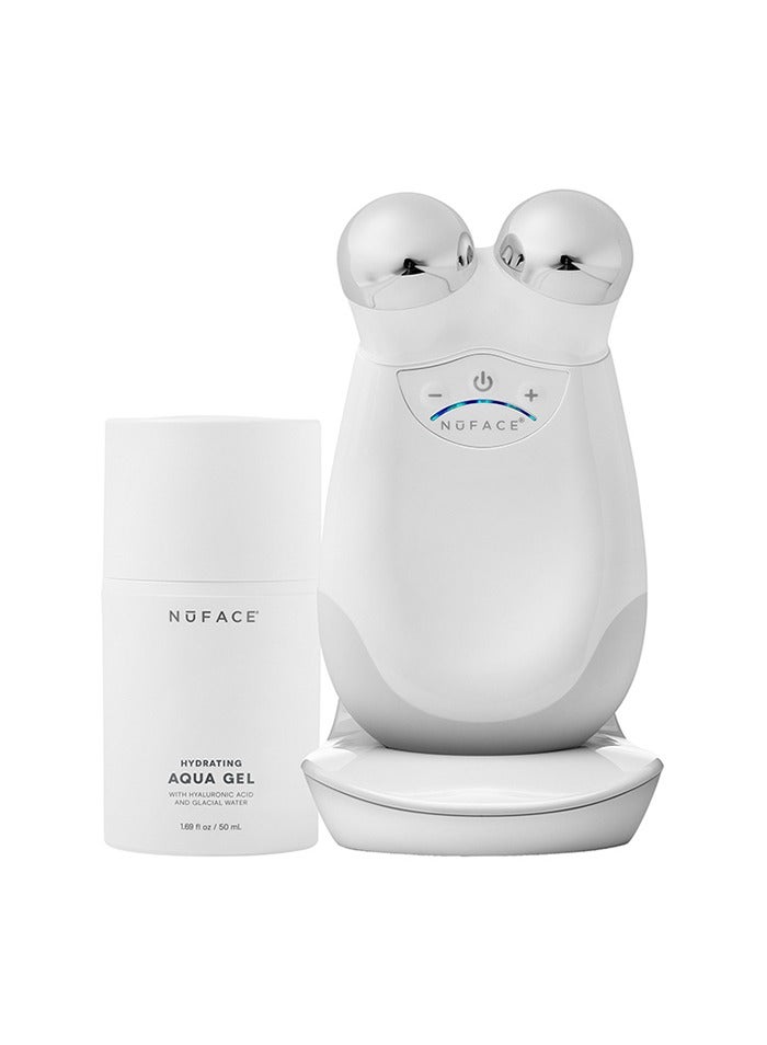 NUFACE Trinity Pro Facial Toning Device includes 2oz/59 ml Gel Primer - White