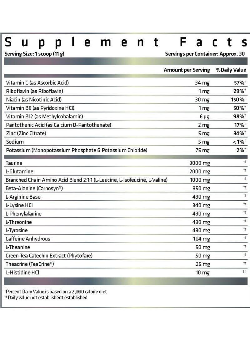 USN Amino Stim Essential Amino Energy, Blue Raspberry Flavor, 285g