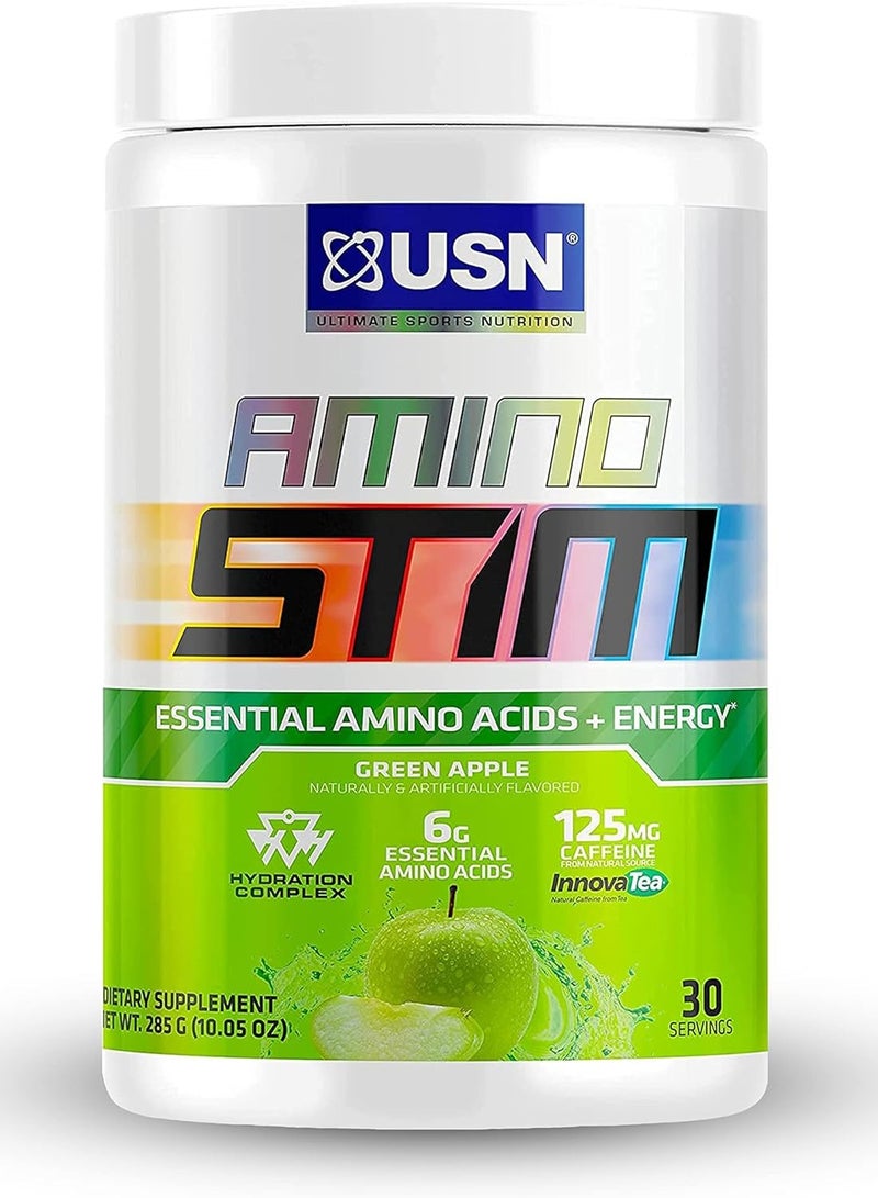USN Amino Stim Essential Amino Energy, Green Apple Flavor, 285g