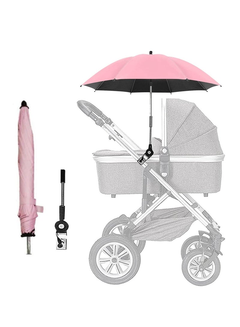 Baby Stroller Parasol 75 Cm Sunshade with Clip Universal Stroller UV Protection Umbrella